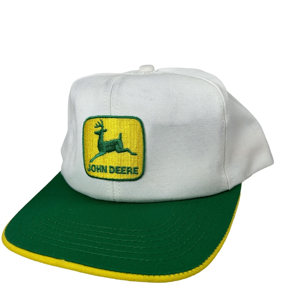John Deere‎ Green and White cap hat trucker farming cowgirl western cowboy